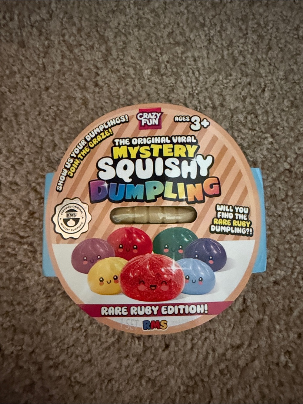 RMS Mystery Squishy Dumpling - Rare Ruby Edition (Red)